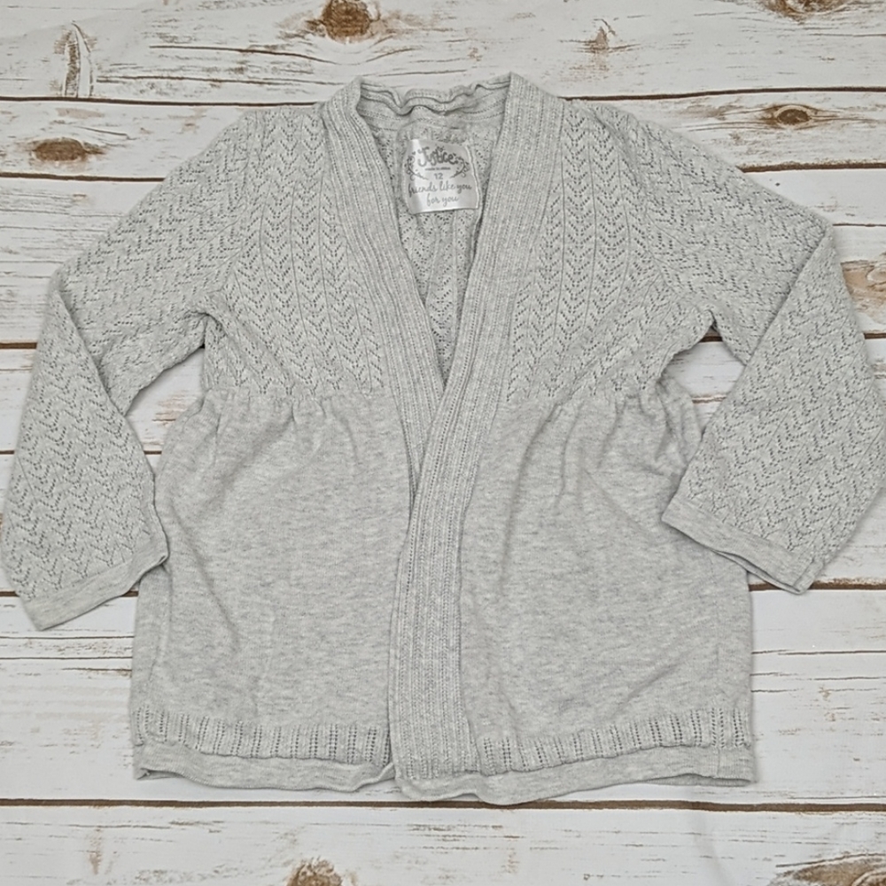 Justice Heather Gray Lace Sweater Wrap 12